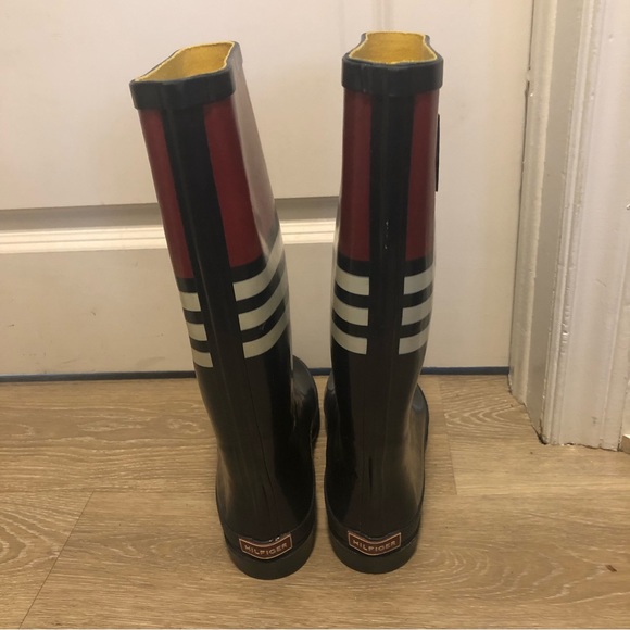 Tommy Hilfiger ladies rubber rain boots size 9 - Picture 3 of 7
